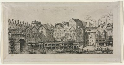 Udsigt over en del af byen Paris mod slutningen af det 17. århundrede, 1861. af Charles Meryon
