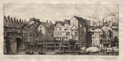 Udsigt over en del af byen Paris, mod slutningen af det 17. århundrede, 1861. af Charles Meryon