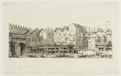 Udsigt over en del af byen Paris mod slutningen af det XVII århundrede af Charles Meryon