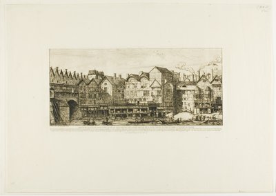 Udsigt over en del af byen Paris mod slutningen af det XVII århundrede af Charles Meryon
