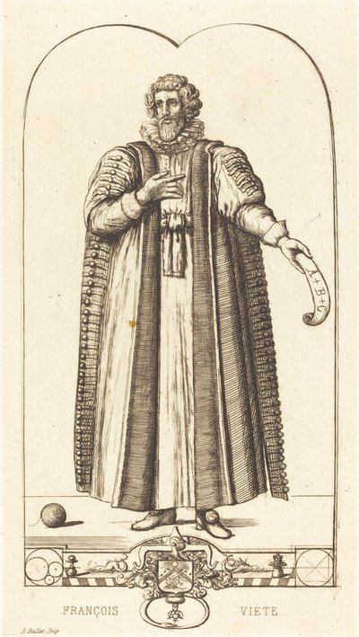 Francois Viete af Charles Meryon after Jean Rabel