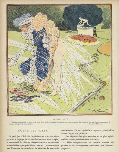 Illustration til Le Rire af Charles Meunier