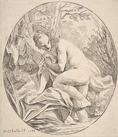 Diana ved badet, 1744. af Charles Michel Ange Challe