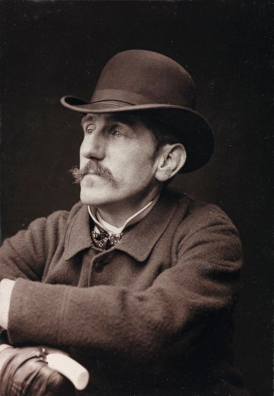 Kunstnerisk og biografisk Album, 5. Aar, Salon 1885; portræt af den franske maler Georges-Louis Hyon (1855-1901) af Charles Michelez