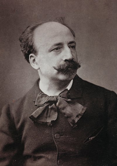 Kunstnerisk og biografisk Album, 5. Aar, Salon 1885; portræt af den franske maler Louis Deschamps (1846-1902) af Charles Michelez
