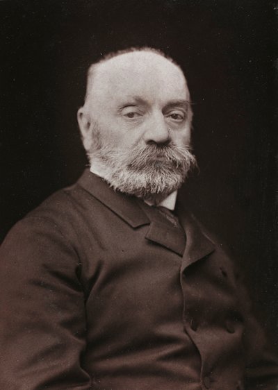 Kunstnerisk og biografisk Album, 6. Aar, Salon 1885; portræt af den franske maler Boulanger Gustave Rodolphe (1824-1888) af Charles Michelez