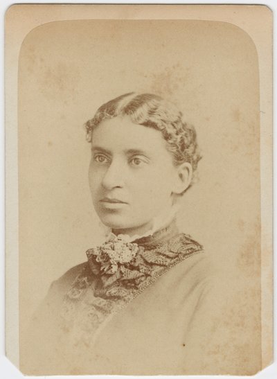 Billedkort af Lottie Grimke, ca. 1870 af Charles Milton Bell