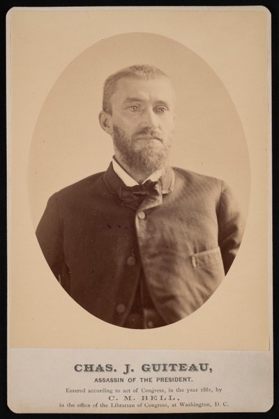 Portræt af Charles Julius Guiteau 1841-1882, 4. juli 1881. af Charles Milton Bell