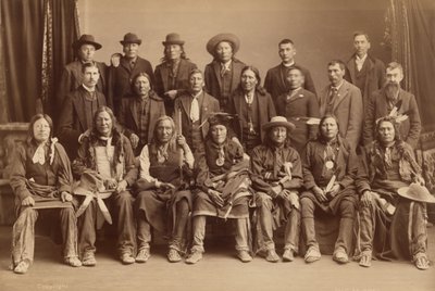 Sioux-delegation, 1891 (foto) af Charles Milton Bell