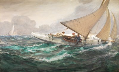 Et træk på hovedarket af Charles Napier Hemy
