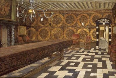 Et værelse i Musee Plantin, Antwerpen af Charles Napier Hemy