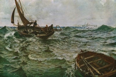 Adrift, c1890, c1930. af Charles Napier Hemy