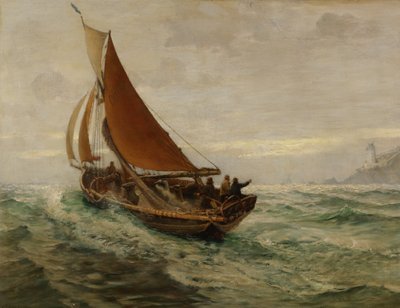 Daggry til søs, 1890 af Charles Napier Hemy