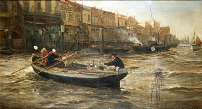 Endelig hjemme! af Charles Napier Hemy