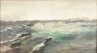 Marsvin jager makrel af Charles Napier Hemy