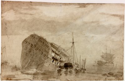 Forsendelse (blæk (sort)) af Charles Napier Hemy