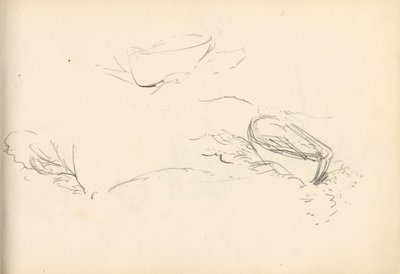 Skitsebog (olie og blyant på papir) af Charles Napier Hemy