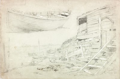 Studier (kropsfarve og blyant på papir) af Charles Napier Hemy