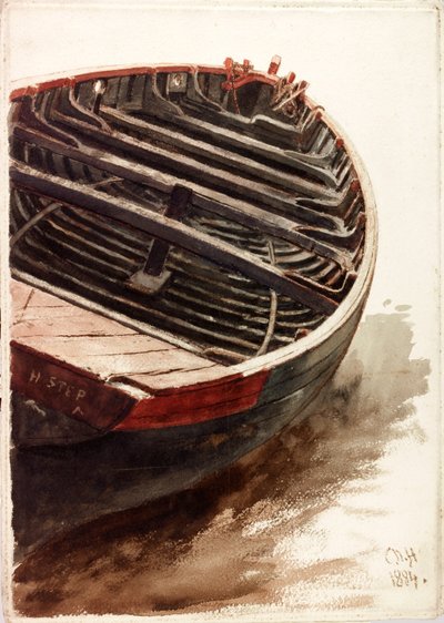 Studie af en jolle af Charles Napier Hemy
