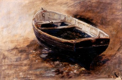 Study of a Jolle, 1901 (olie på papir) af Charles Napier Hemy