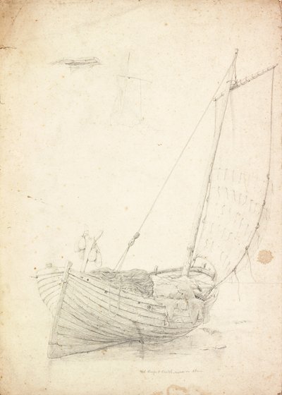 Undersøgelse af en Fiskerbåd af Charles Napier Hemy