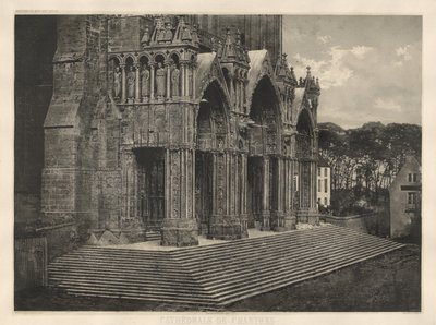 Katedralen i Chartres. Portique du Midi. af Charles Nègre