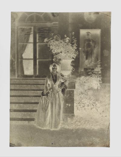 Portræt af en kvinde, muligvis fru Ernest Feydeau af Charles Nègre