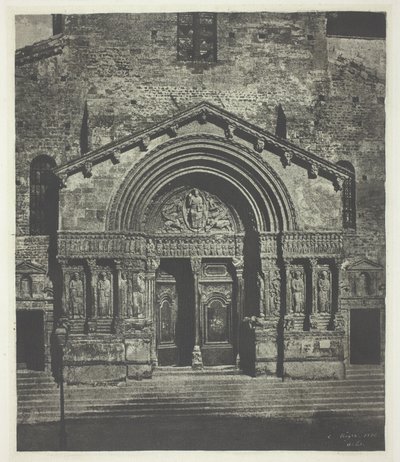 Arles: West Porch of Saint-Trophime af Charles Nègre