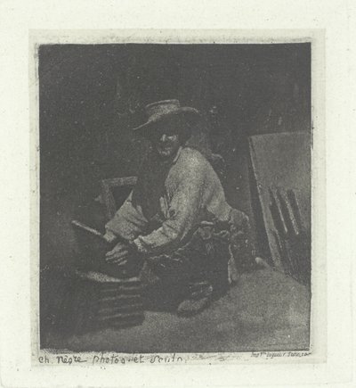 Knælende murer af Charles Nègre