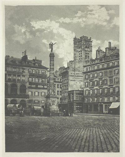 Paris, Place de Chatelet af Charles Nègre