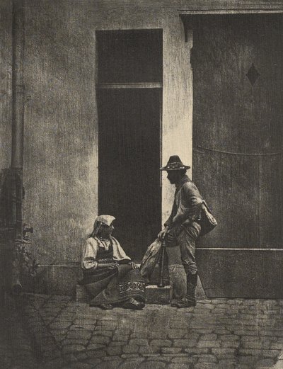 [Pifferari vender hjem]. af Charles Nègre