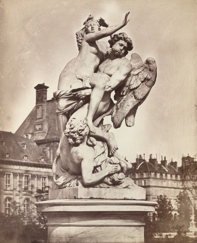 Statue af Tuilerierne: G. Marsy og A. Flamen: Boreas bortfører Orythia af Charles Nègre