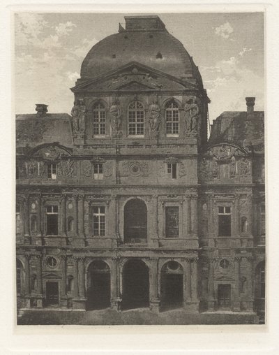 Plade VII – Louvre, urets pavillon (Plade VII – Louvre, urets pavillon) af Charles Nègre, André Jammes