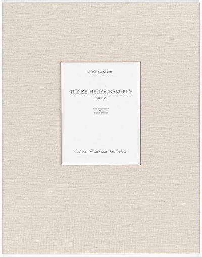 Tretten heliogravurer af Charles Nègre, André Jammes