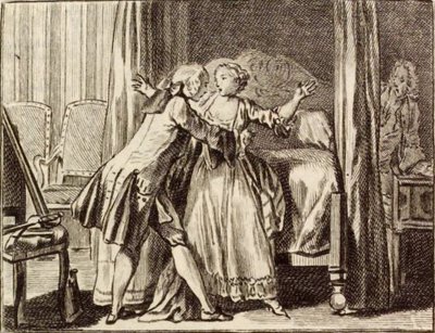 Øremageren og formfikseren af Charles Nicolas Cochin