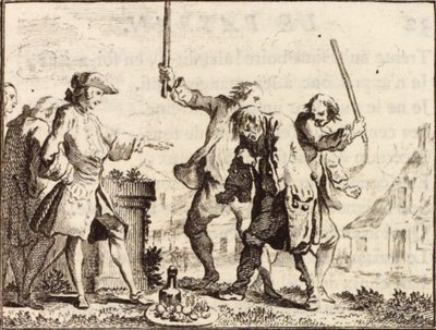 Bonden, der fornærmede sin herre af Charles Nicolas Cochin