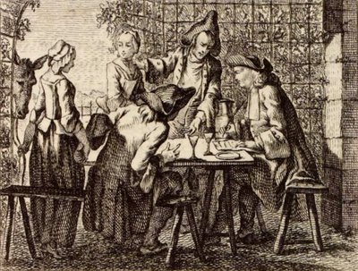 De handlende af Charles Nicolas Cochin