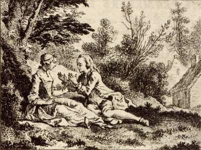 At love er én ting, at holde det er en anden af Charles Nicolas Cochin
