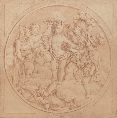 Allegory of Fame af Charles Nicolas Cochin II