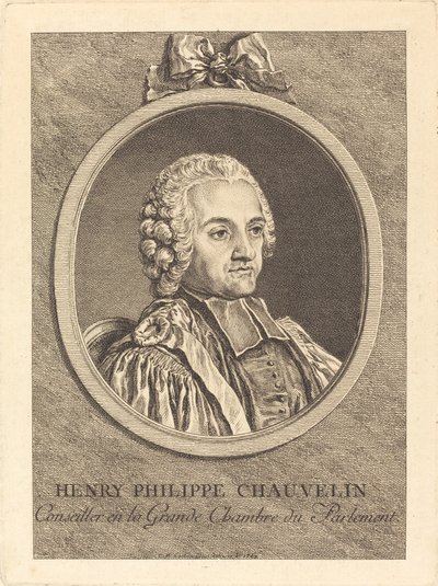 Henry Philippe Chauvelin af Charles Nicolas Cochin II