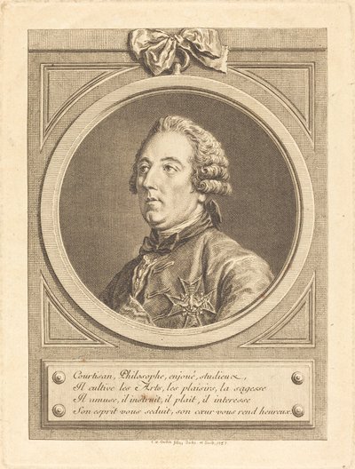 Louis Cesar fra La Baume-le-Blanc af Charles Nicolas Cochin II
