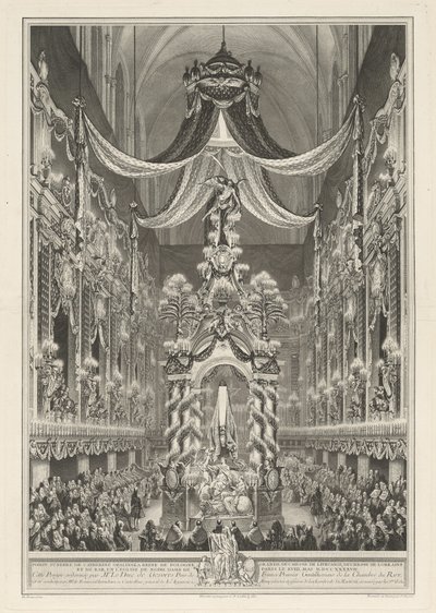 Bedemænd af Catherine Opalinska af Charles Nicolas Cochin II
