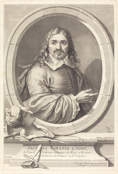 Jacques Sarazin den Ældre af Charles Nicolas Cochin I