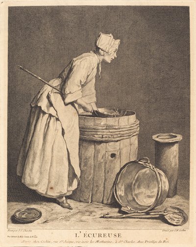 Egernet af Charles Nicolas Cochin I after Jean Siméon Chardin