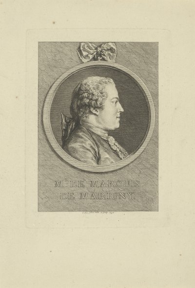 Abel-François Poisson de Vandières, markis de Marigny 1727-1781, 1757. af Charles Nicolas Cochin the younger