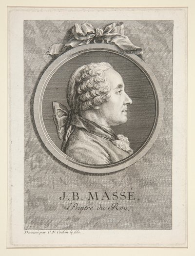 Portræt af Jean-Baptiste Masse af Charles Nicolas Cochin the younger