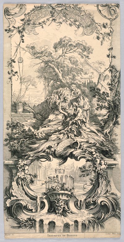 Triumf af Pomona af Charles Nicolas Cochin the younger