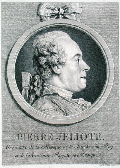 Pierre Jeliote (1713-97) graveret af Augustin de Saint-Aubin (1736-1807) 1771 (gravering) af Charles Nicolas II (after) Cochin