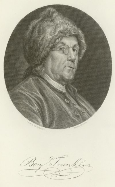 Benjamin Franklin af Charles Nicolas II Cochin
