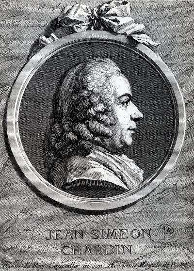 Jean Simeon Chardin (kobberstik) af Charles Nicolas II Cochin
